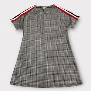 Como Vintage Women’s Dress XS Sporty Trim Swingy Mini Houndstooth Preppy